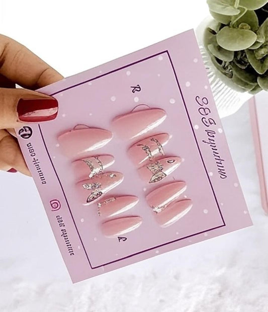 Crystal Blush Press-On Nails